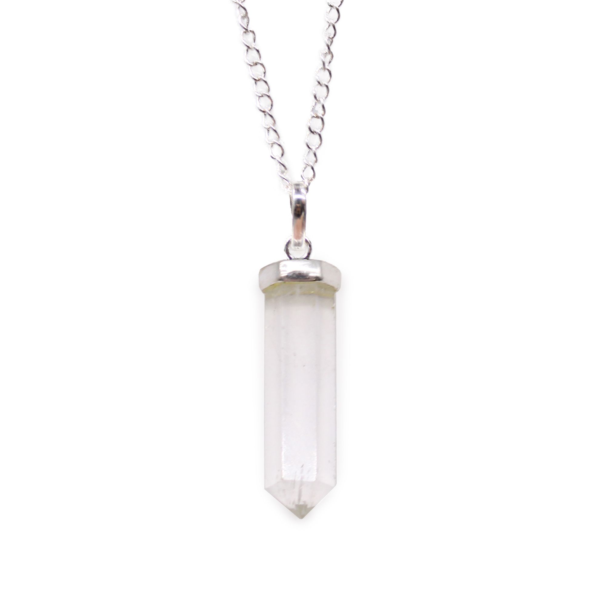Gemstone Classic Point Pendant - Rock Quartz - Image 5