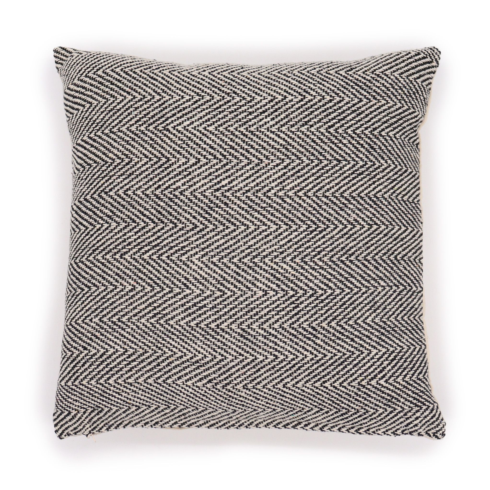 Classic Cushion Cover - Herringbone Fine Grey - 40x40cm - Image 2