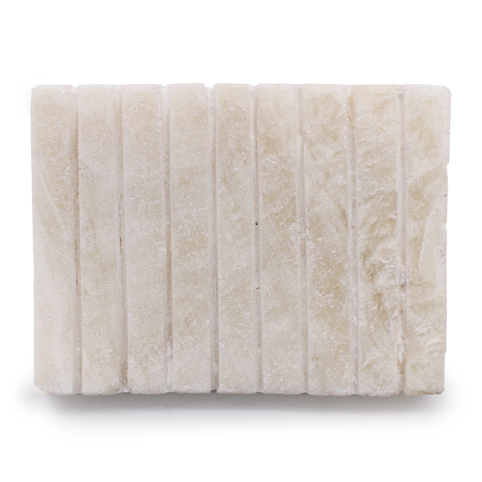 White Onxy Ridged Soap Dish - Image 2