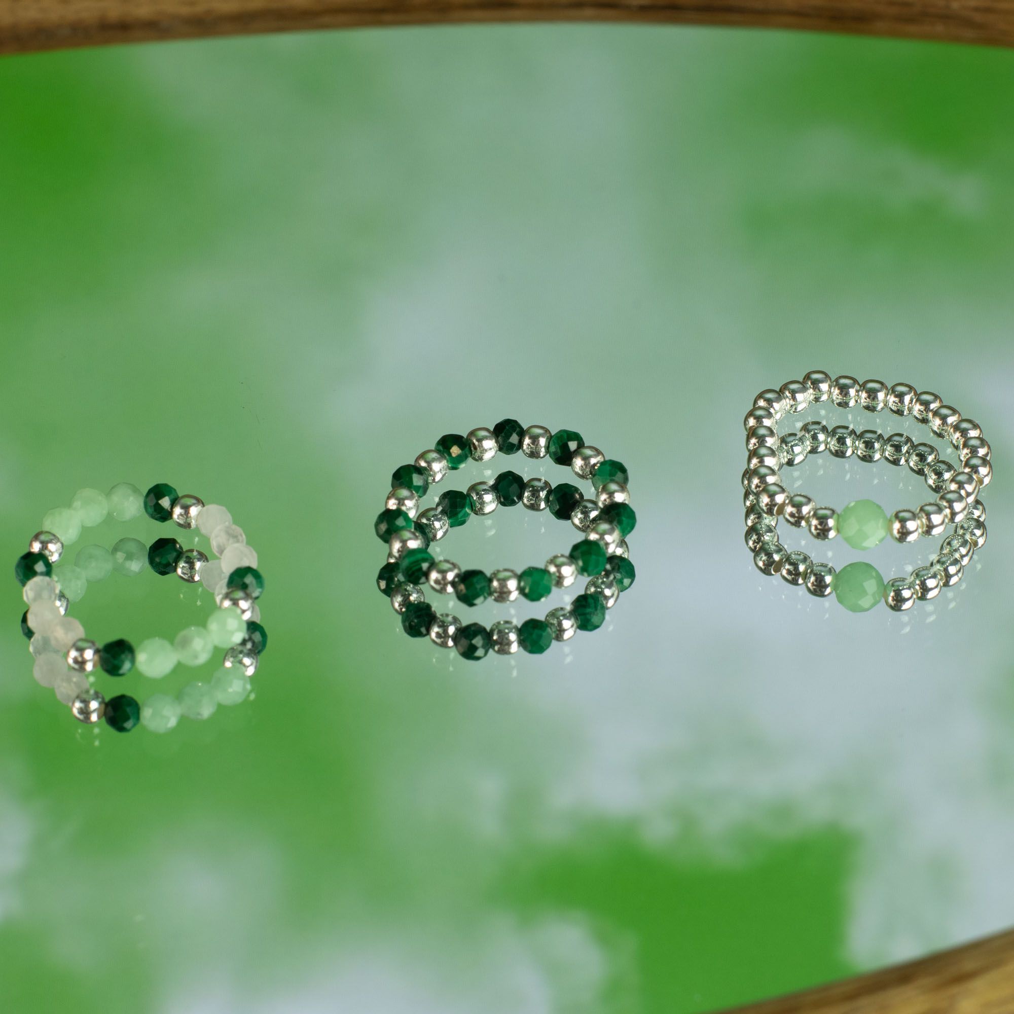Nymph Spirit Gemstone Ring Set - Forest Spirit - Image 2