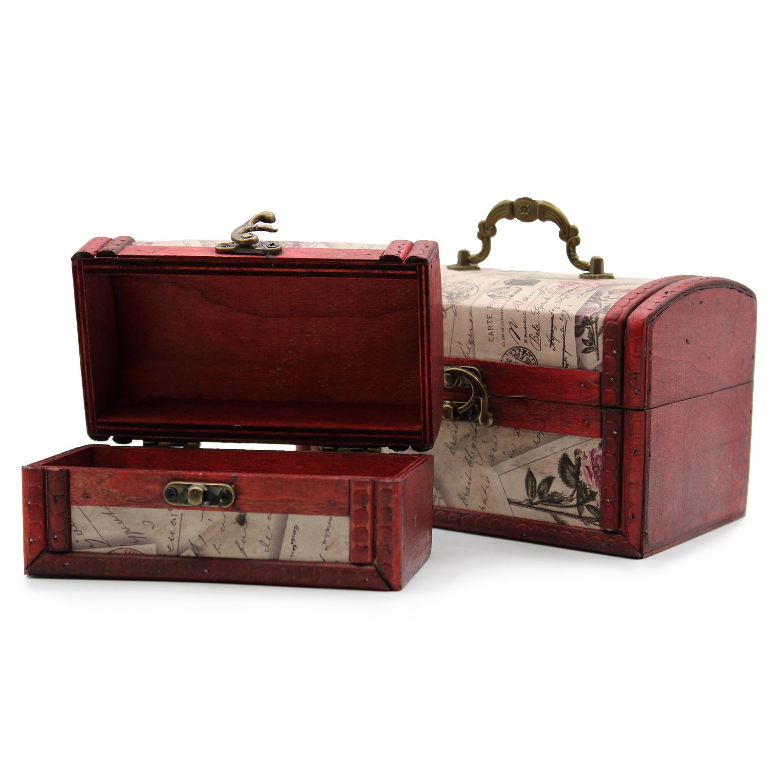 Sets of 2 Colonial Boxes - Rose Design - Image 3