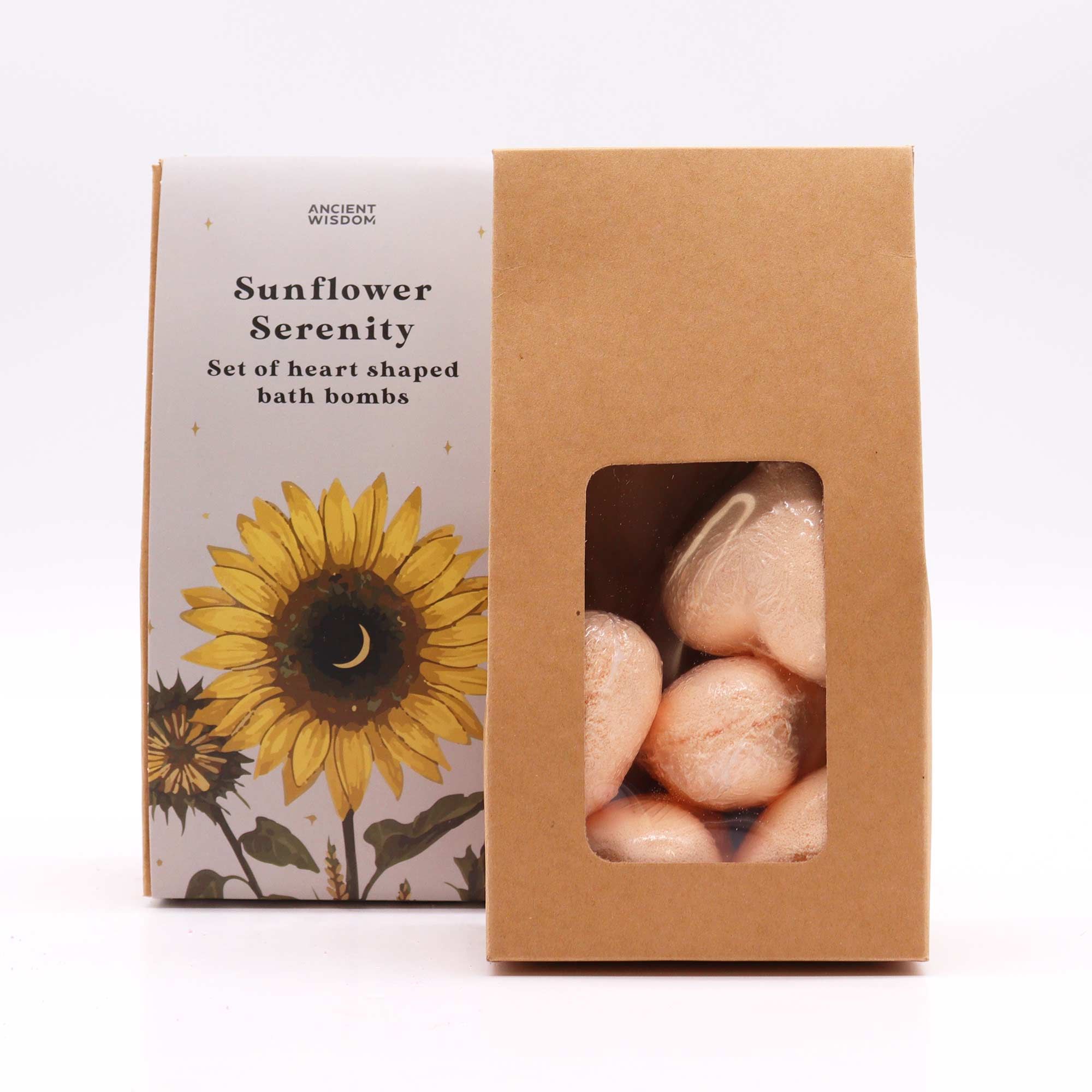 Sunflower Serenity Bath Heart Gift Set - Image 2