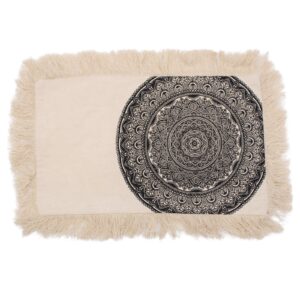 Traditional Mandala Cushion - 30x50cm - black