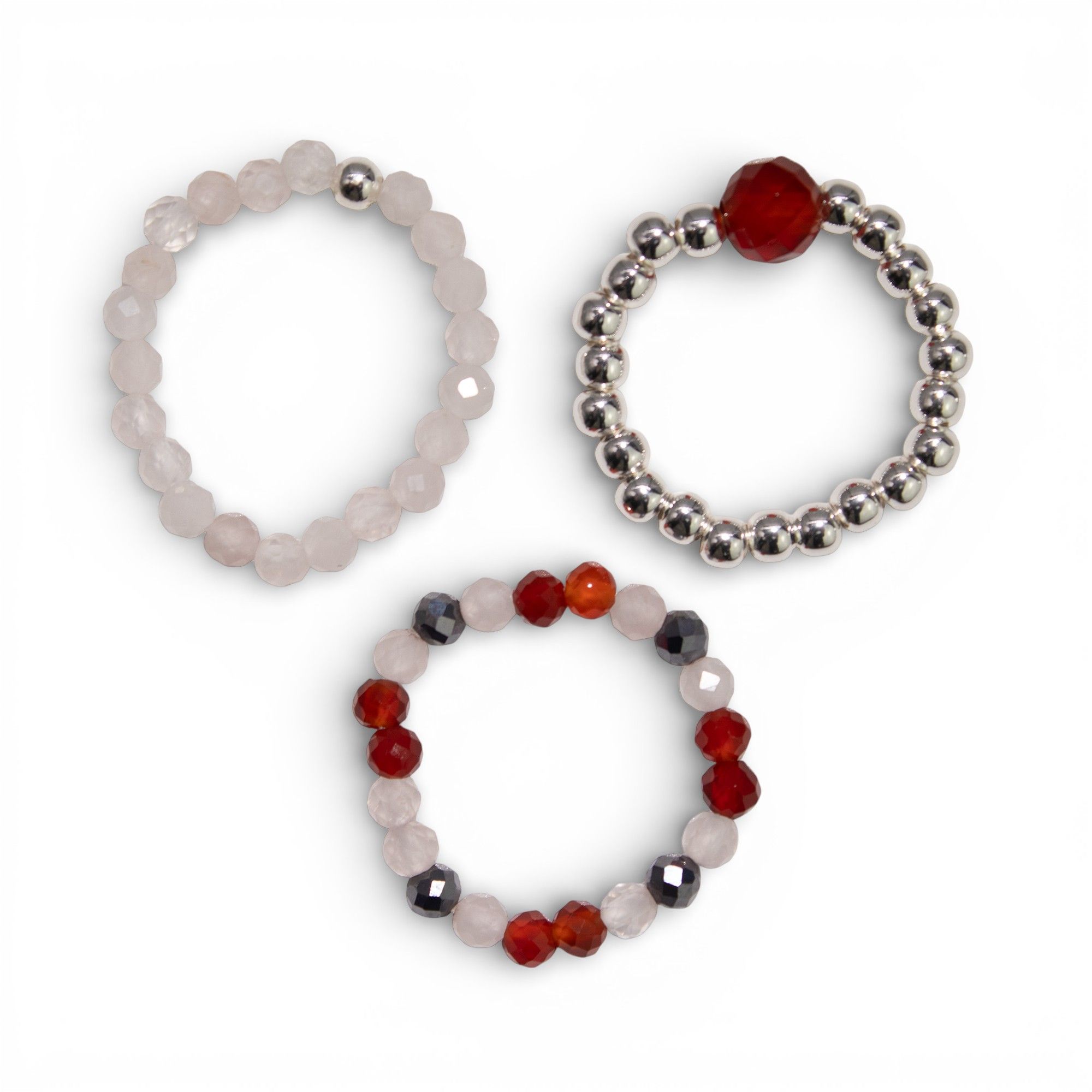 Nymph Spirit Gemstone Ring Set - Love & Flame - Image 9