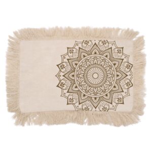 Lotus Mandala Cushion - 30x50cm - bronze