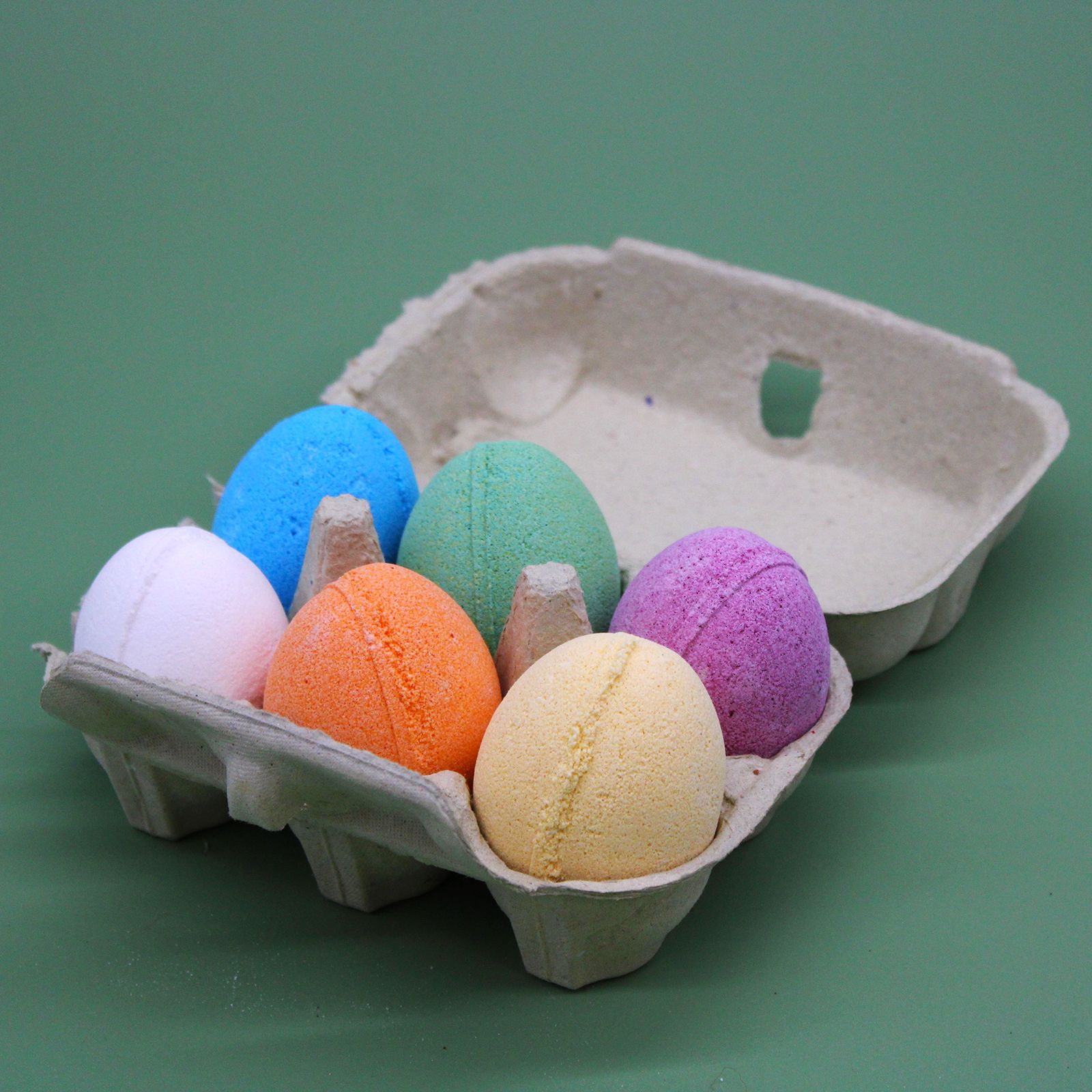 6 Bath Eggs in a Tray- Tangerine & Grapefruit - Image 4