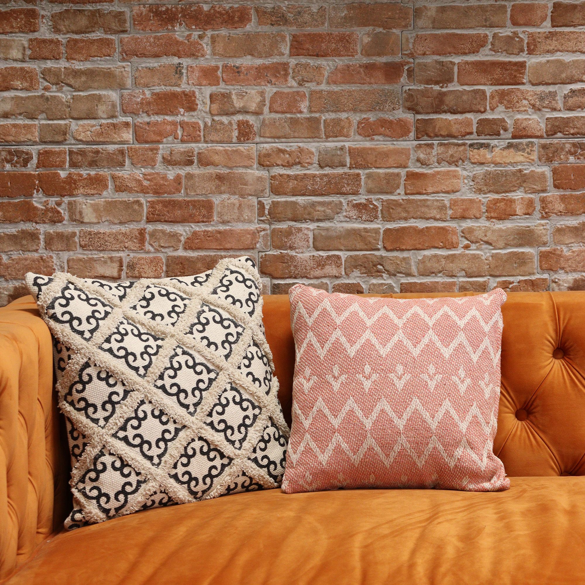 Classic Cushion Cover - Herringbone Fine Grey - 40x40cm - Image 3