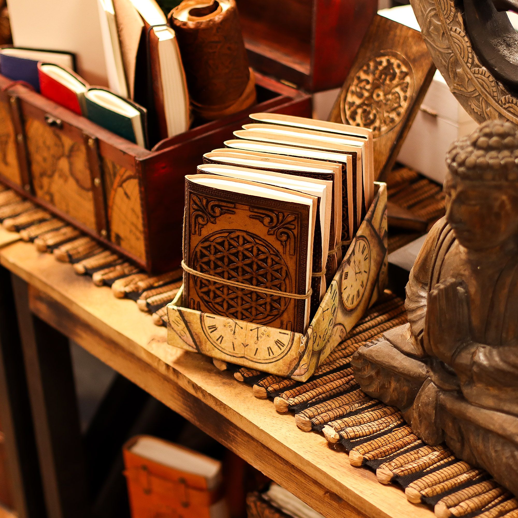 Assorted Esoteric Leather Notebooks - 15x11.5 cm - Image 2