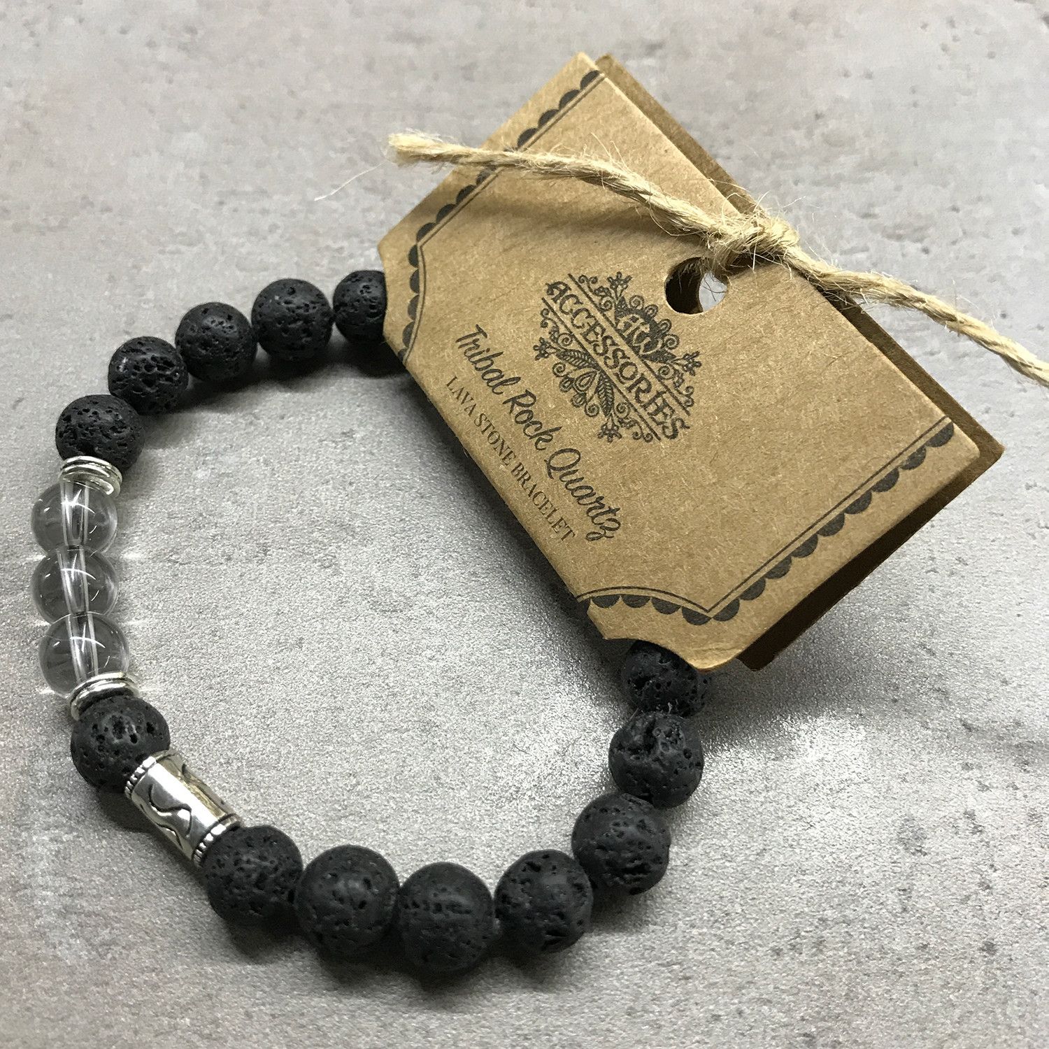Lava Stone Bracelet - Axe-head Carnelian - Image 3