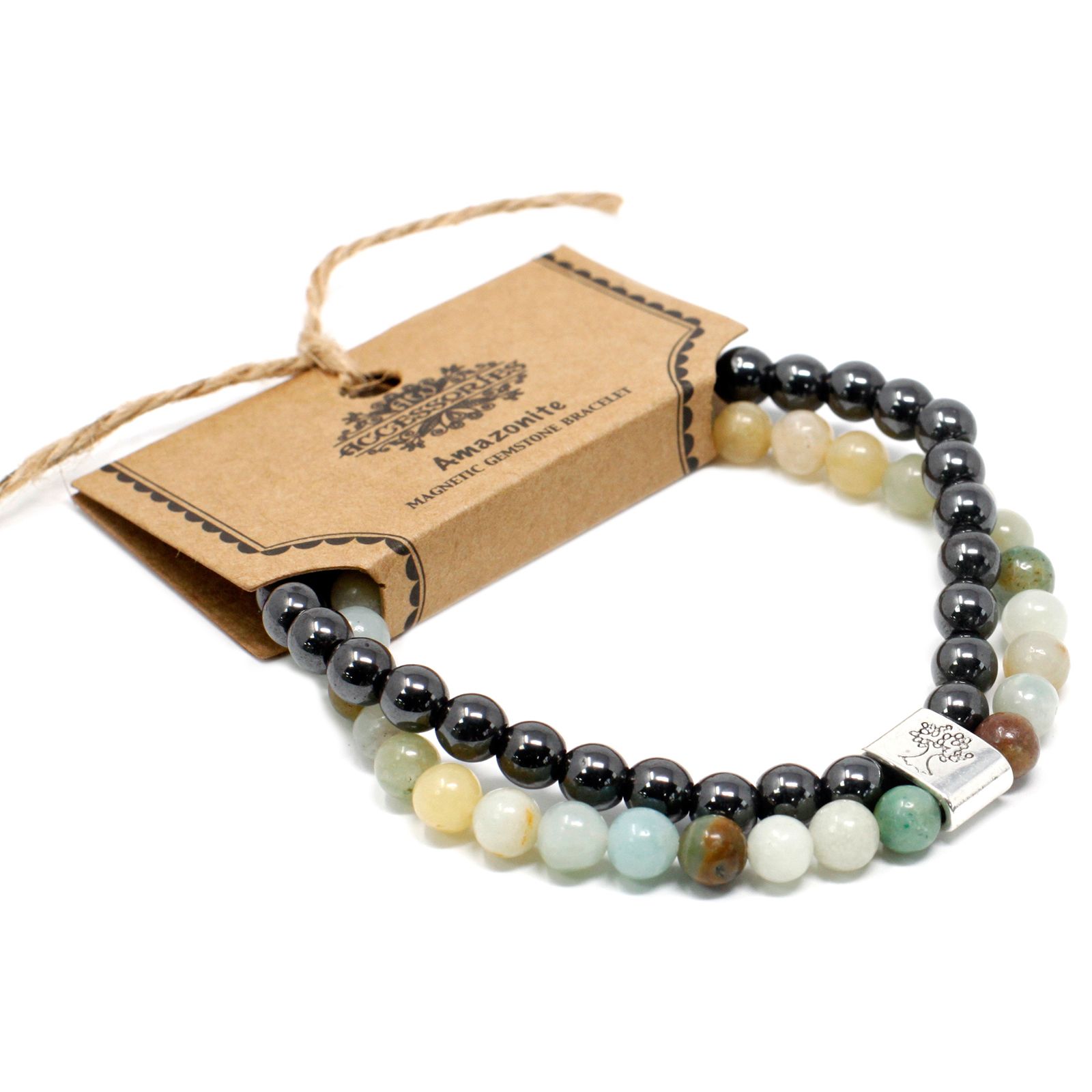Magnetic Gemstone Bracelet - Amazonite - Image 2