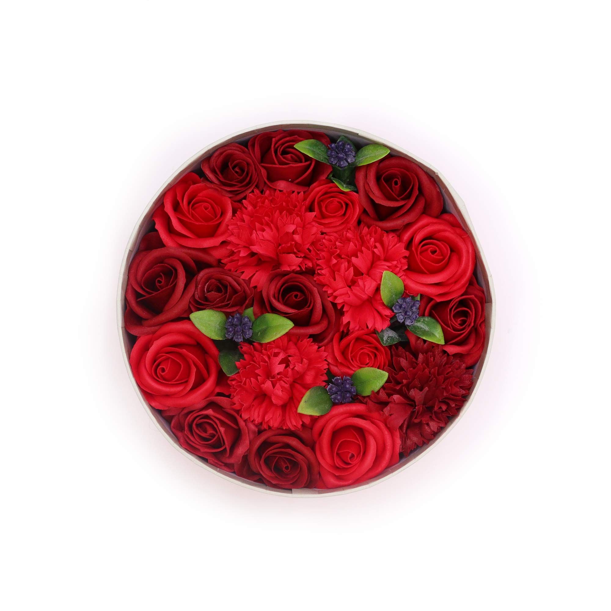 Round Box - Classic Red Roses - Image 2