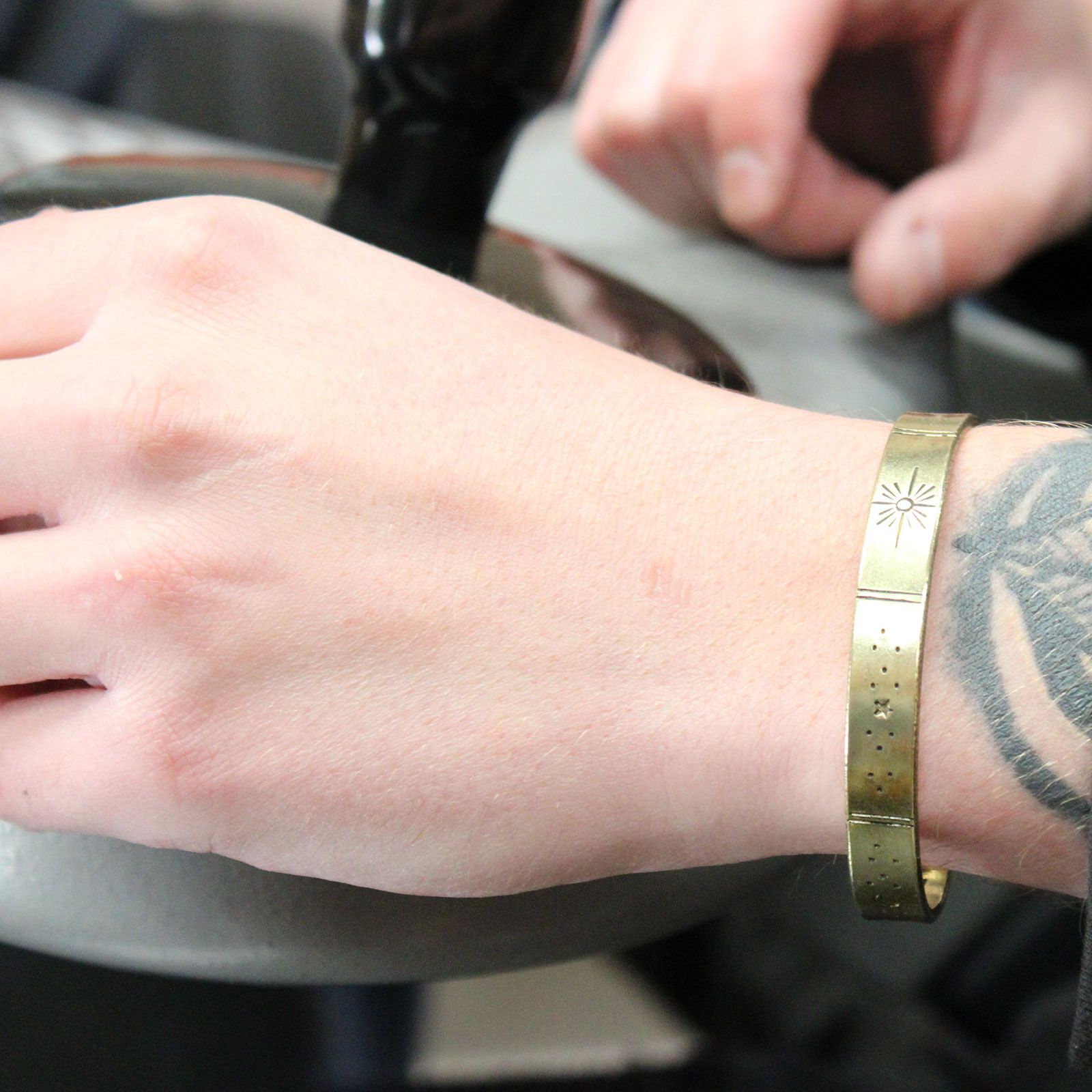 Inspiration Bracelet - Copper Snrise, Galaxy, Stars, Earth - Image 6