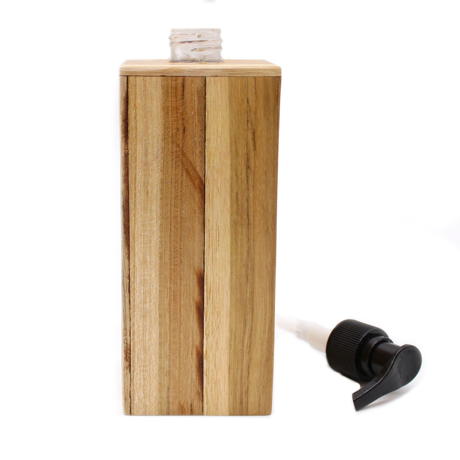Natural Teakwood Soap Dispenser - Square - Image 6