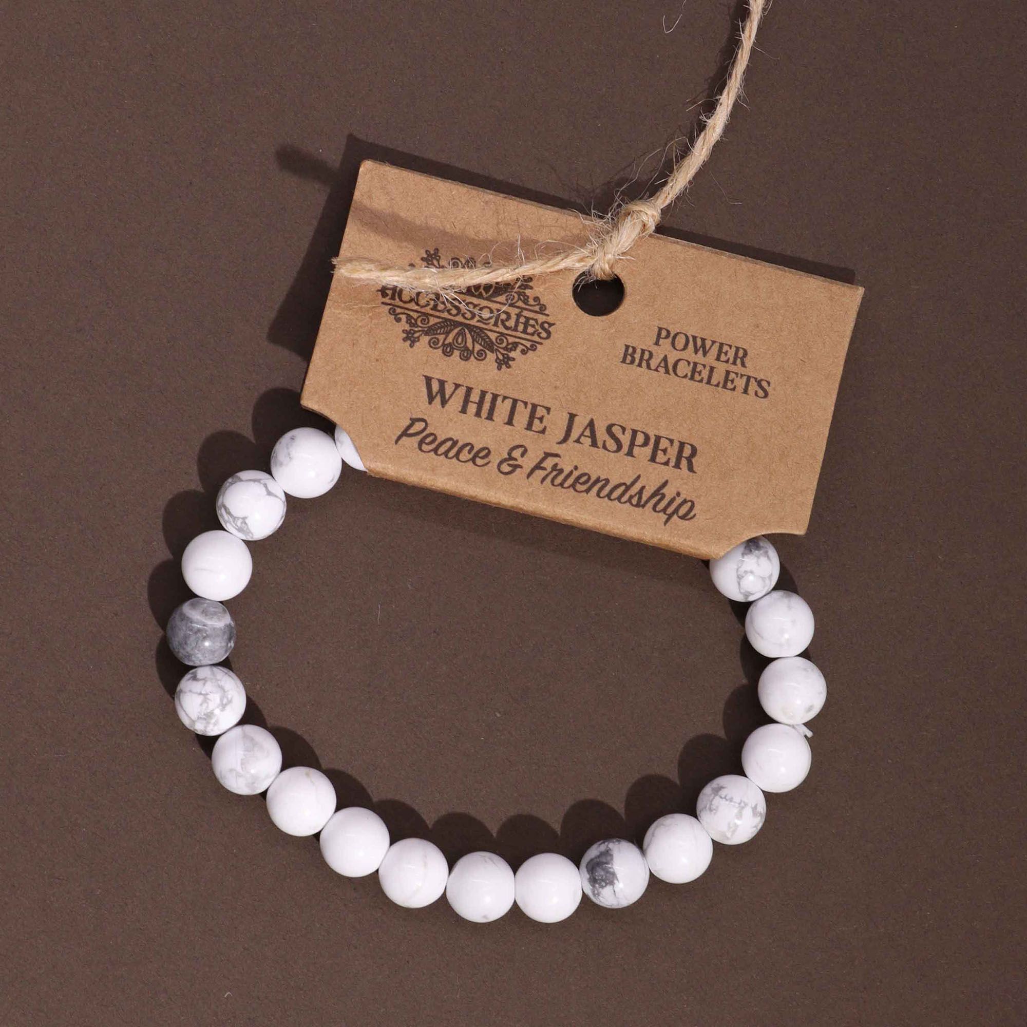 Power Bracelet - White Jasper - Image 2