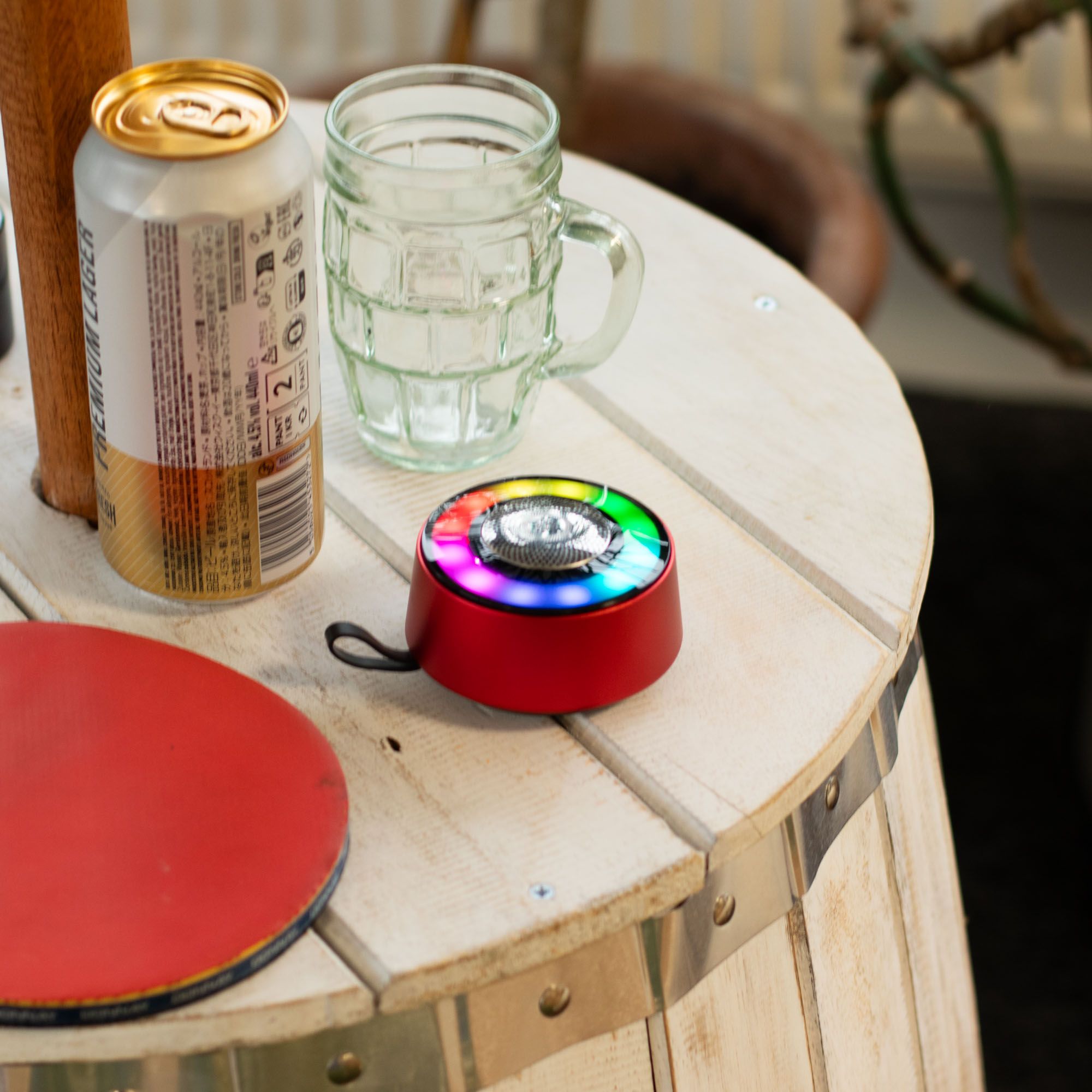 Red Mandala Lighting Effect Mini Speaker - Image 3