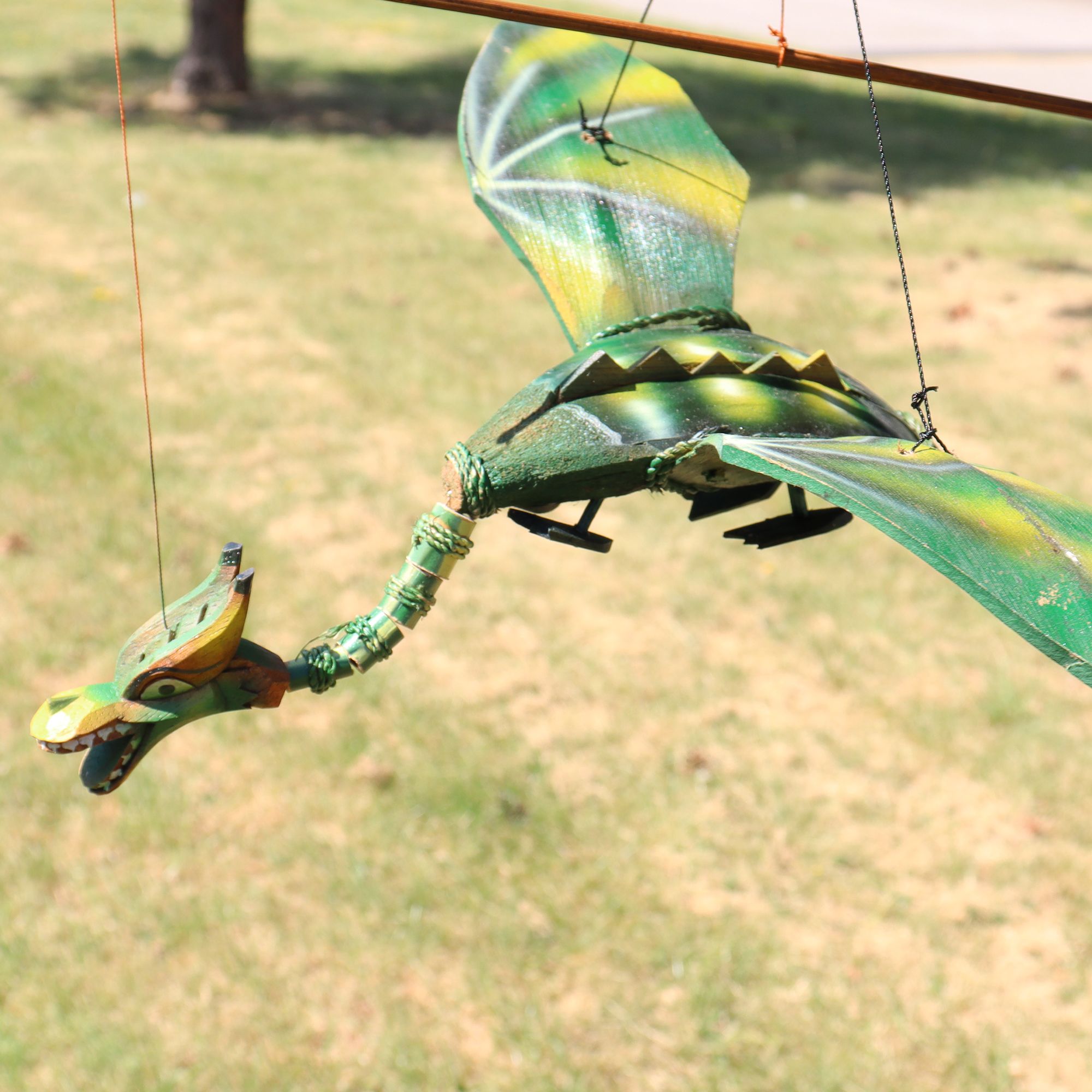 Green Coconut Dragon Mobile 37cm - Image 2