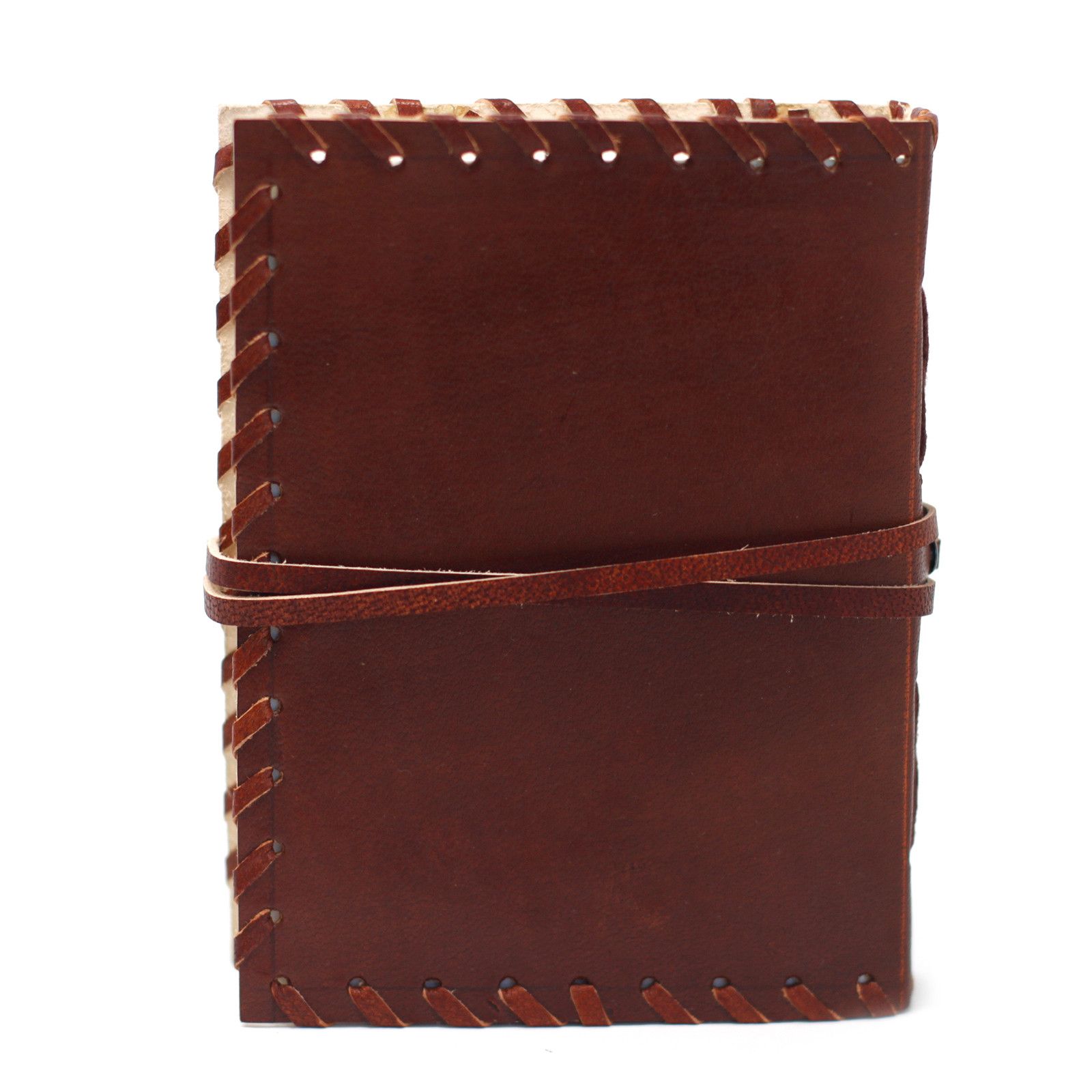 Leather Book of Thoughts with Wrap Notebook (6x4") - Image 5