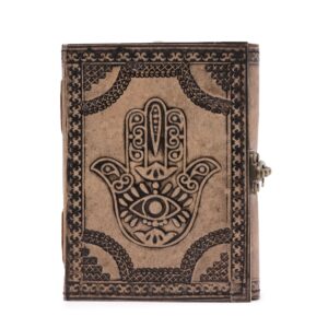 Hamsa - Esoteric Notebook - Antique Grey - 200 pages Stich Edge- 17.5x12.5x3cm