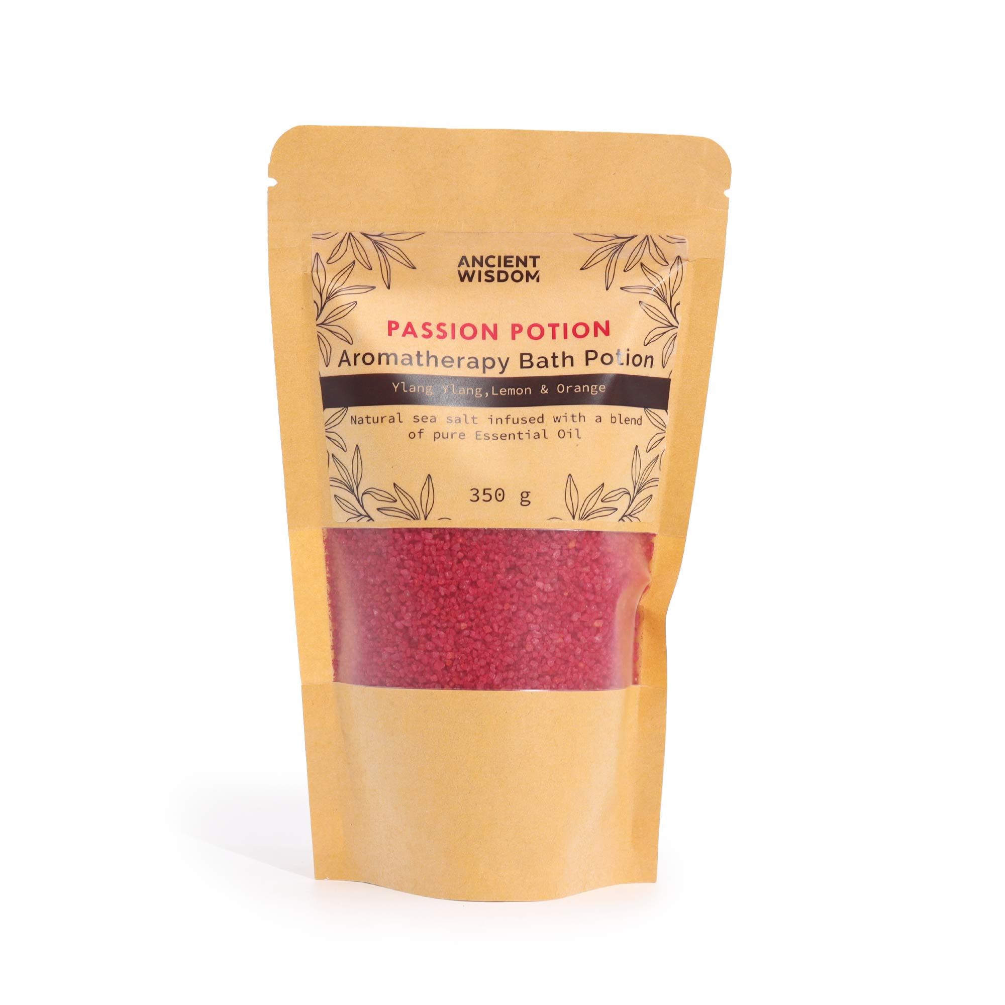 Aromatherapy Bath Potion in Kraft Bag 350g - Passion - Image 2