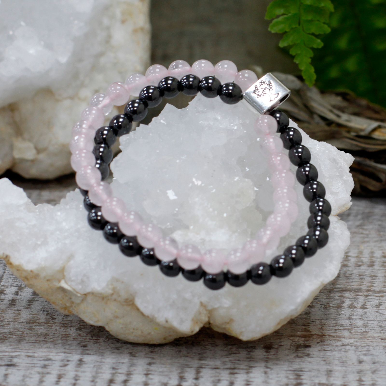 Magnetic Gemstone Bracelet - Rose Quartz - Image 5