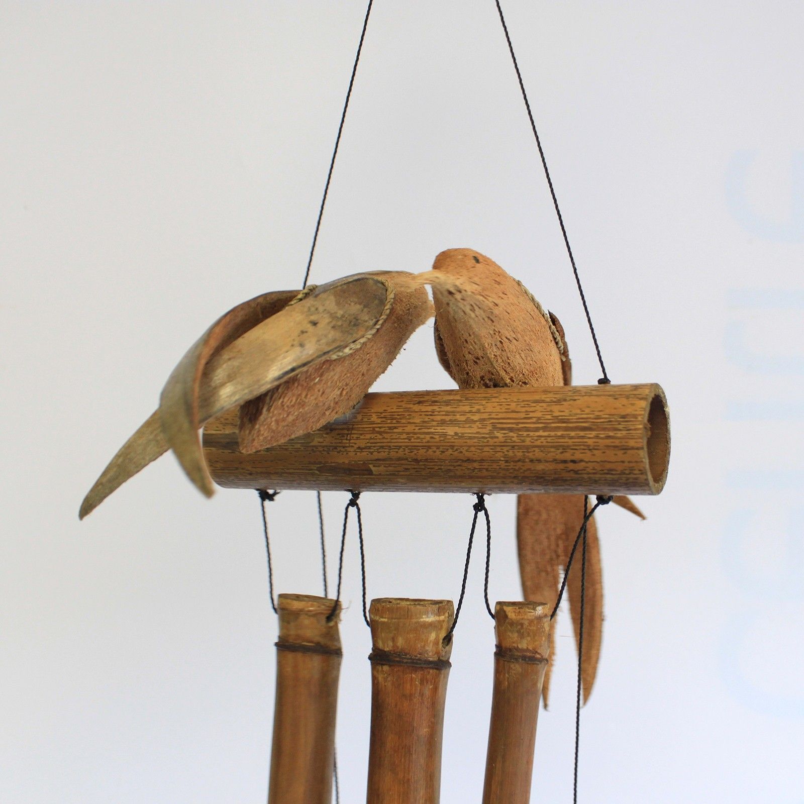 Coconut Twin Birds Windchimes - Image 2
