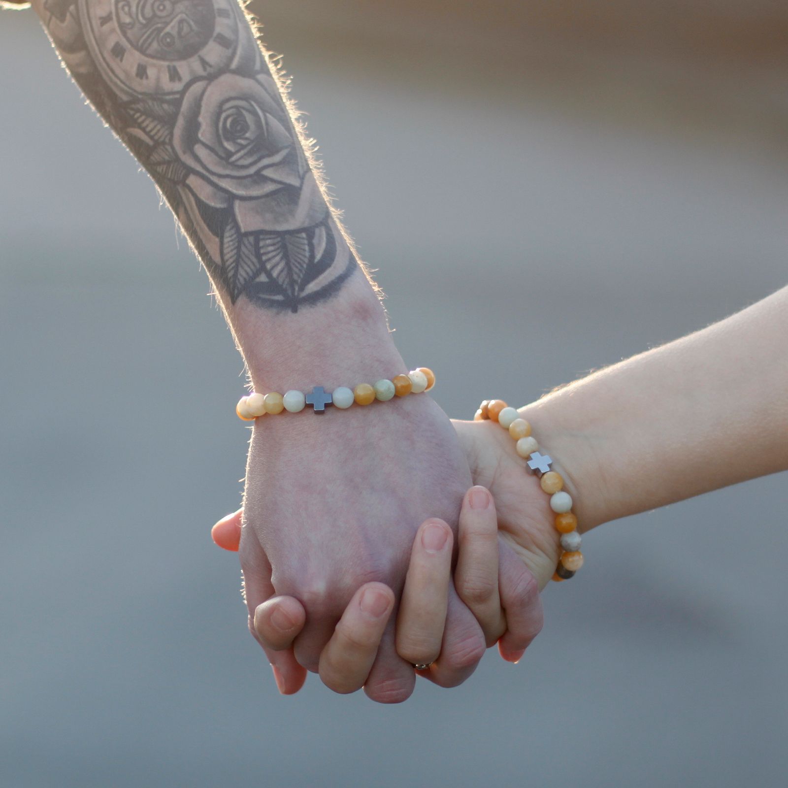 Set of 2 Gemstones Friendship Bracelets - Power - Tiger Eye & Black Stone - Image 10