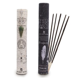 Ancient Witch Spell Incense - Prosperity - Aventurine Pendulum