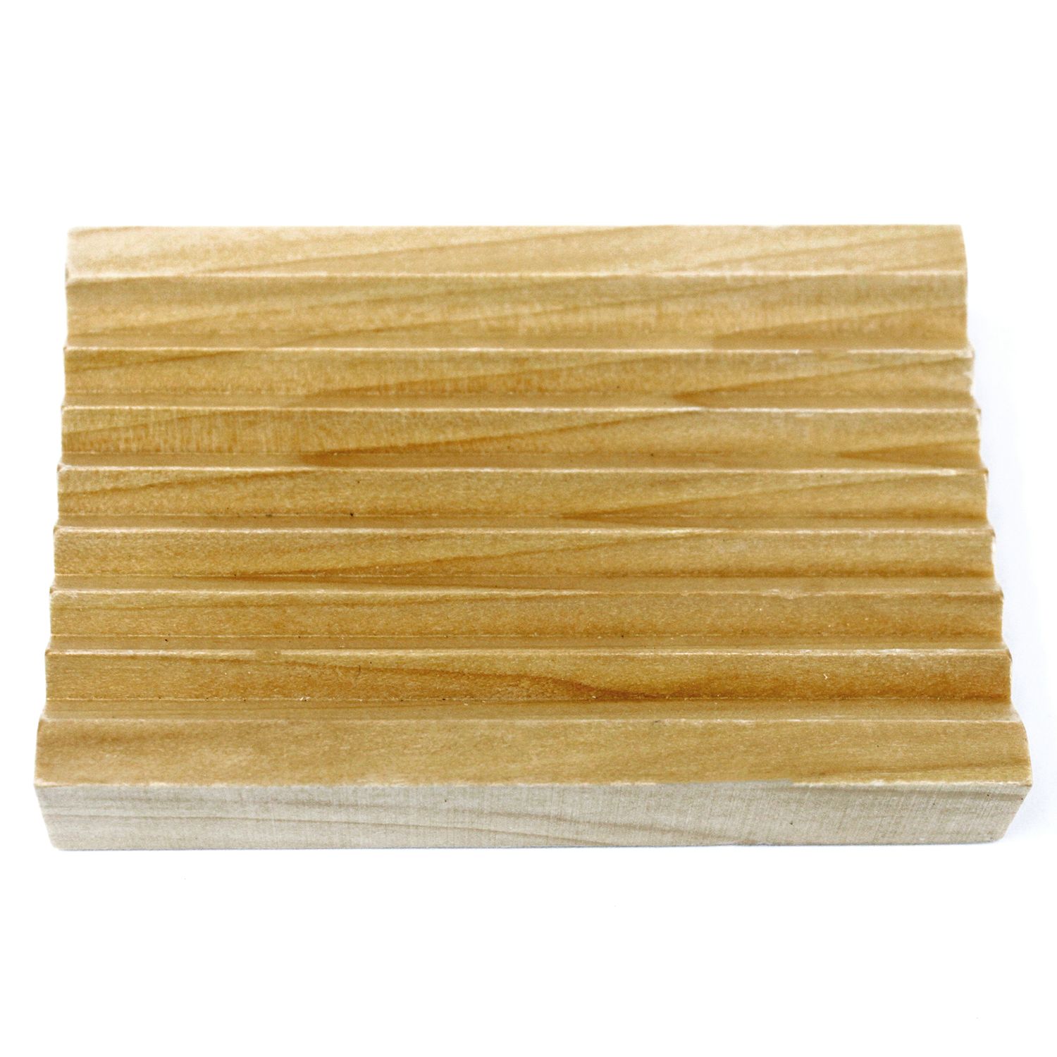 Hemu Wood Soap Dish - Groovy - Image 2