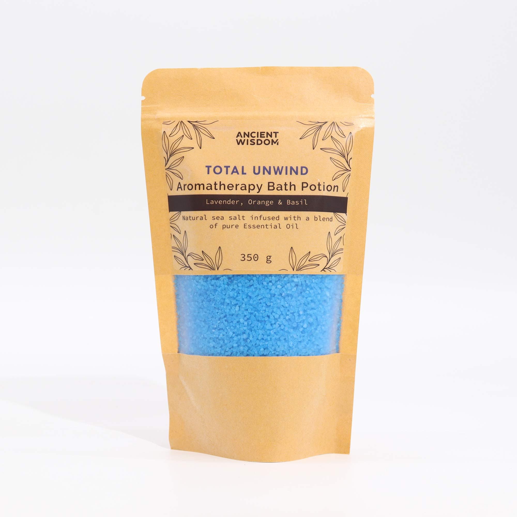 Aromatherapy Bath Potion in Kraft Bag 350g - Total Unwind - Image 3