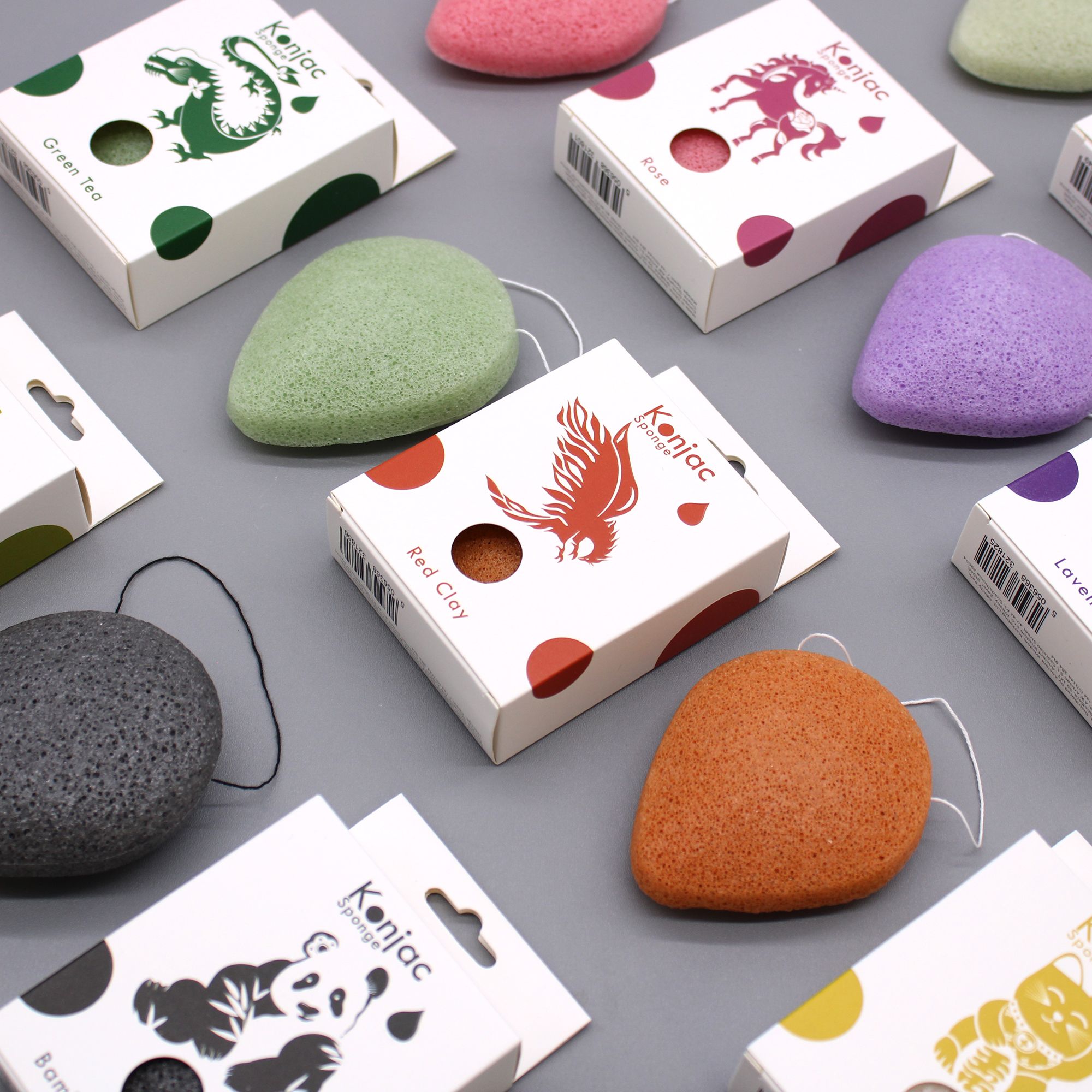 Teardrop Konjac Sponge - Rose - Anti-aging - Image 3