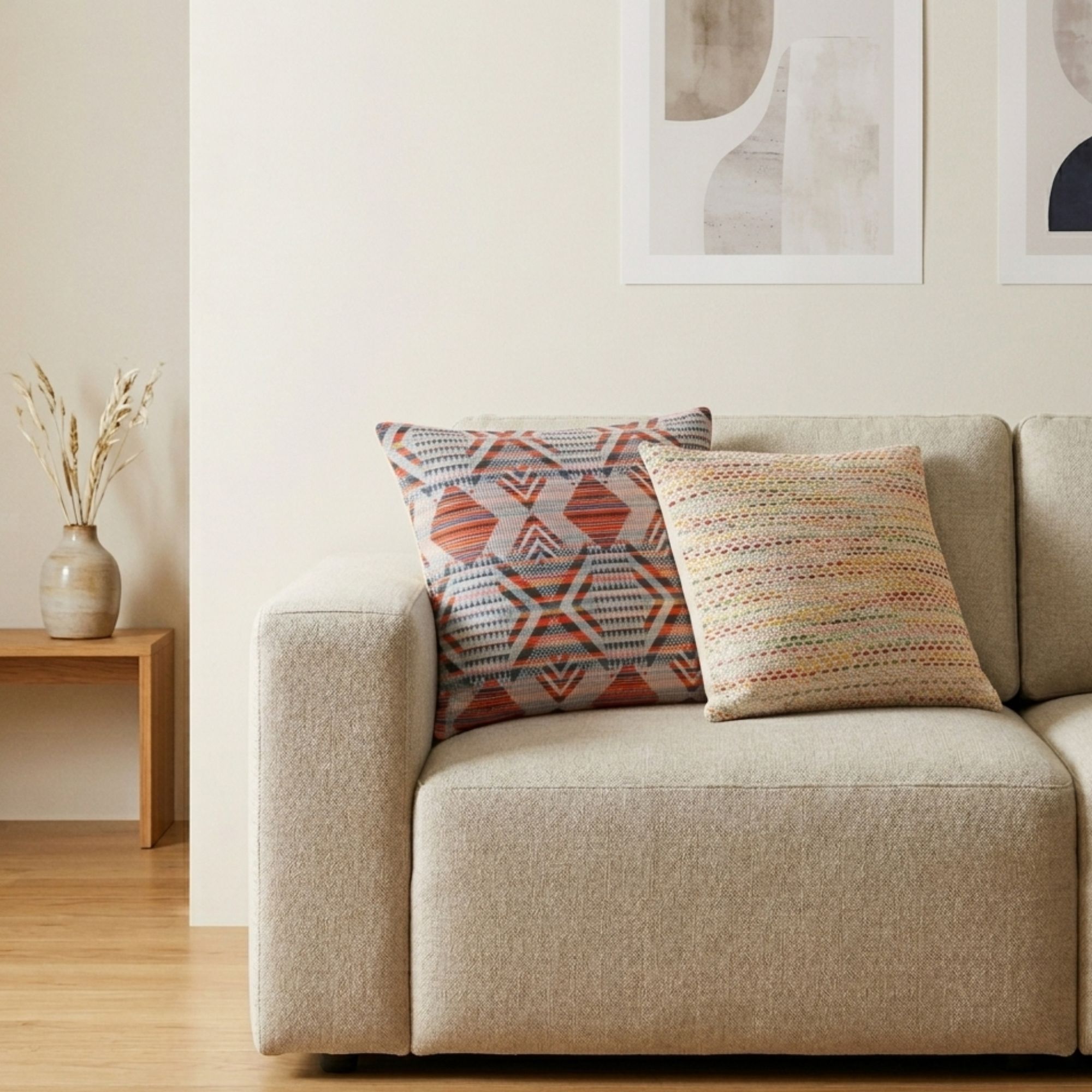 Classic Cushion Cover - Hidden Rainbow - 45x45cm - Image 4