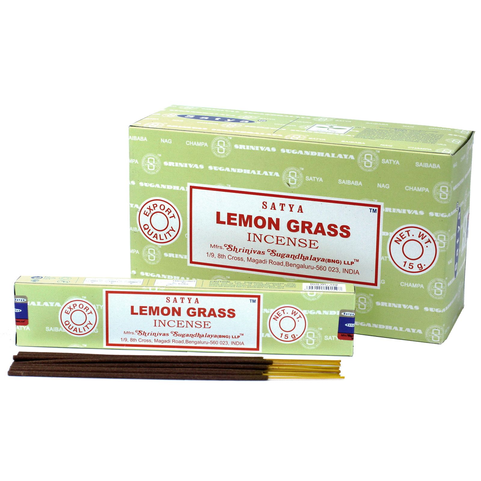 Satya Incense 15gm - Lemongrass - Image 2