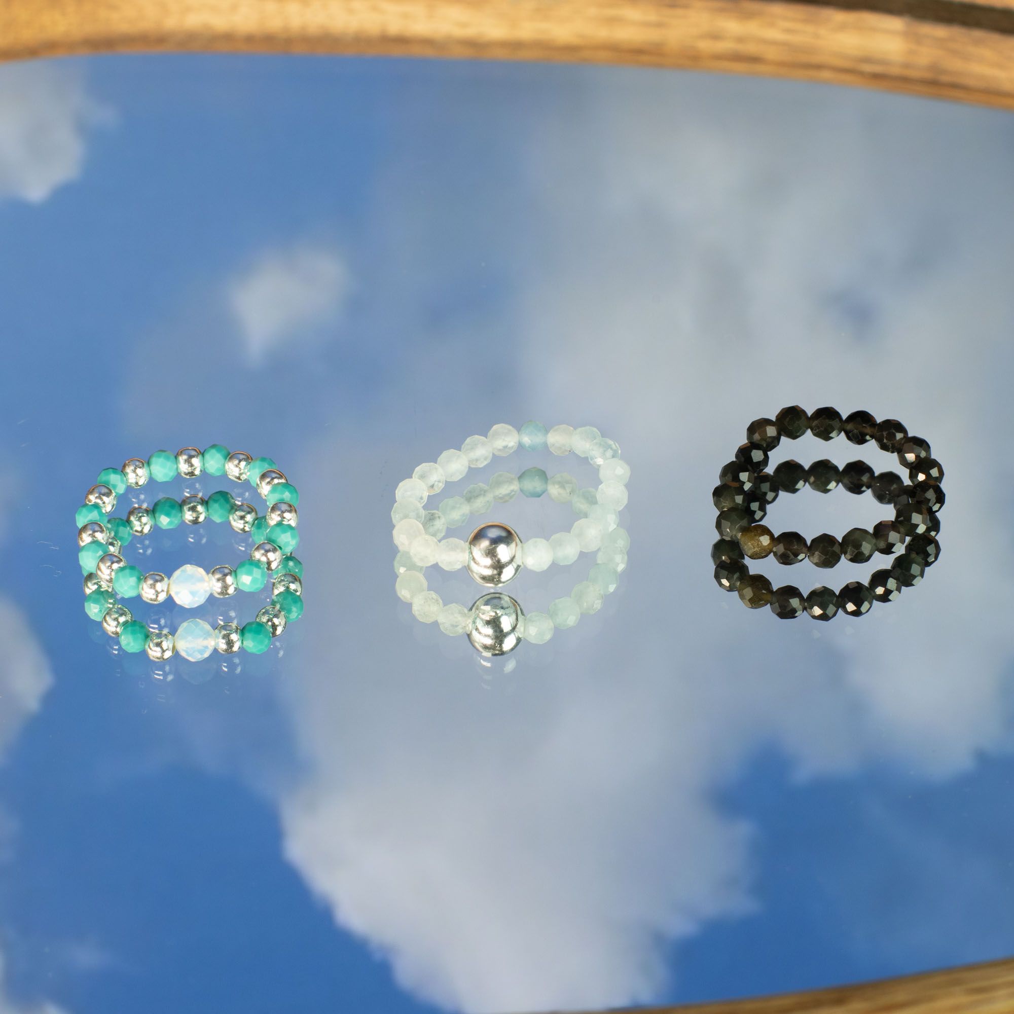 Nymph Spirit Gemstone Ring Set - Endless Ocean - Image 9