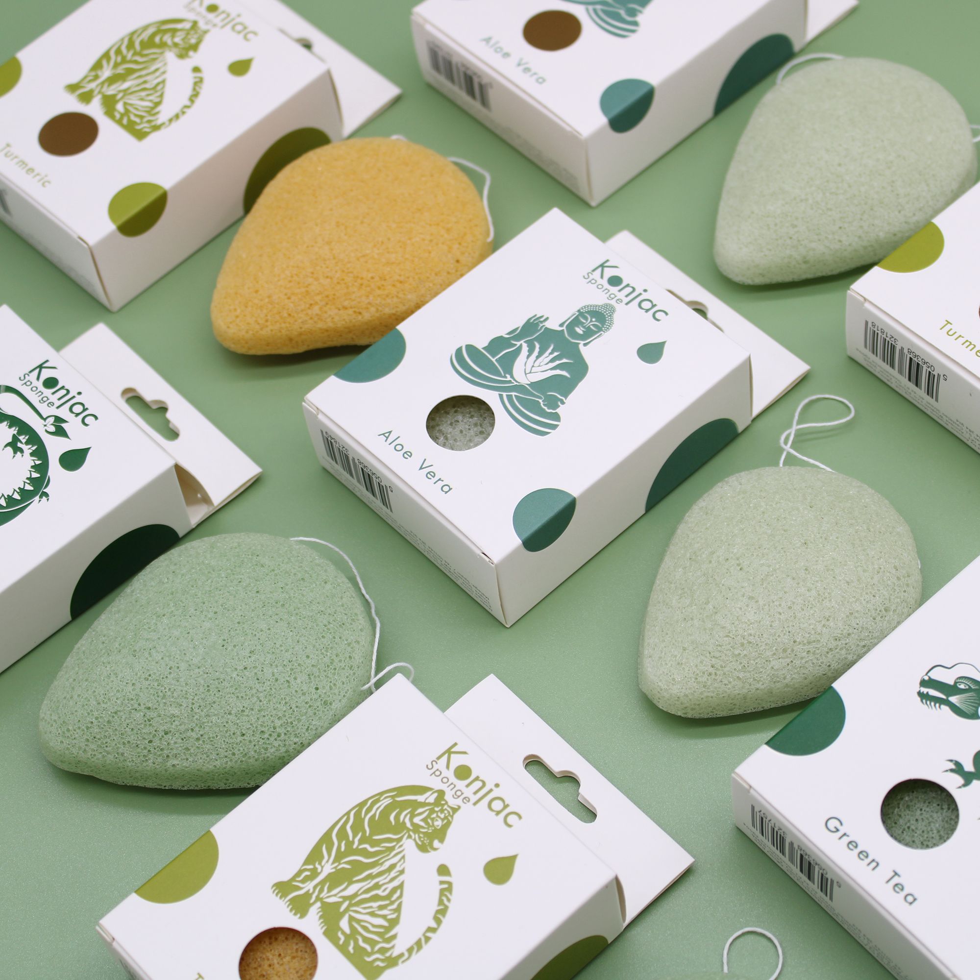 Teardrop Konjac Sponge - Turmeric - Anti-wrinkle - Image 4