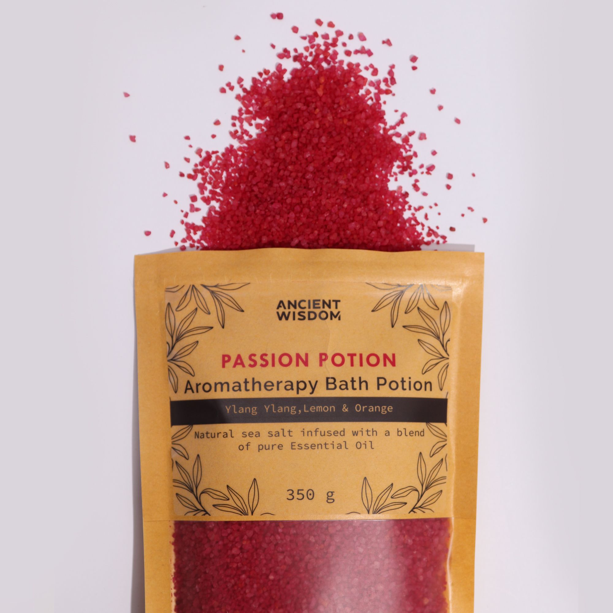 Aromatherapy Bath Potion in Kraft Bag 350g - Passion - Image 3