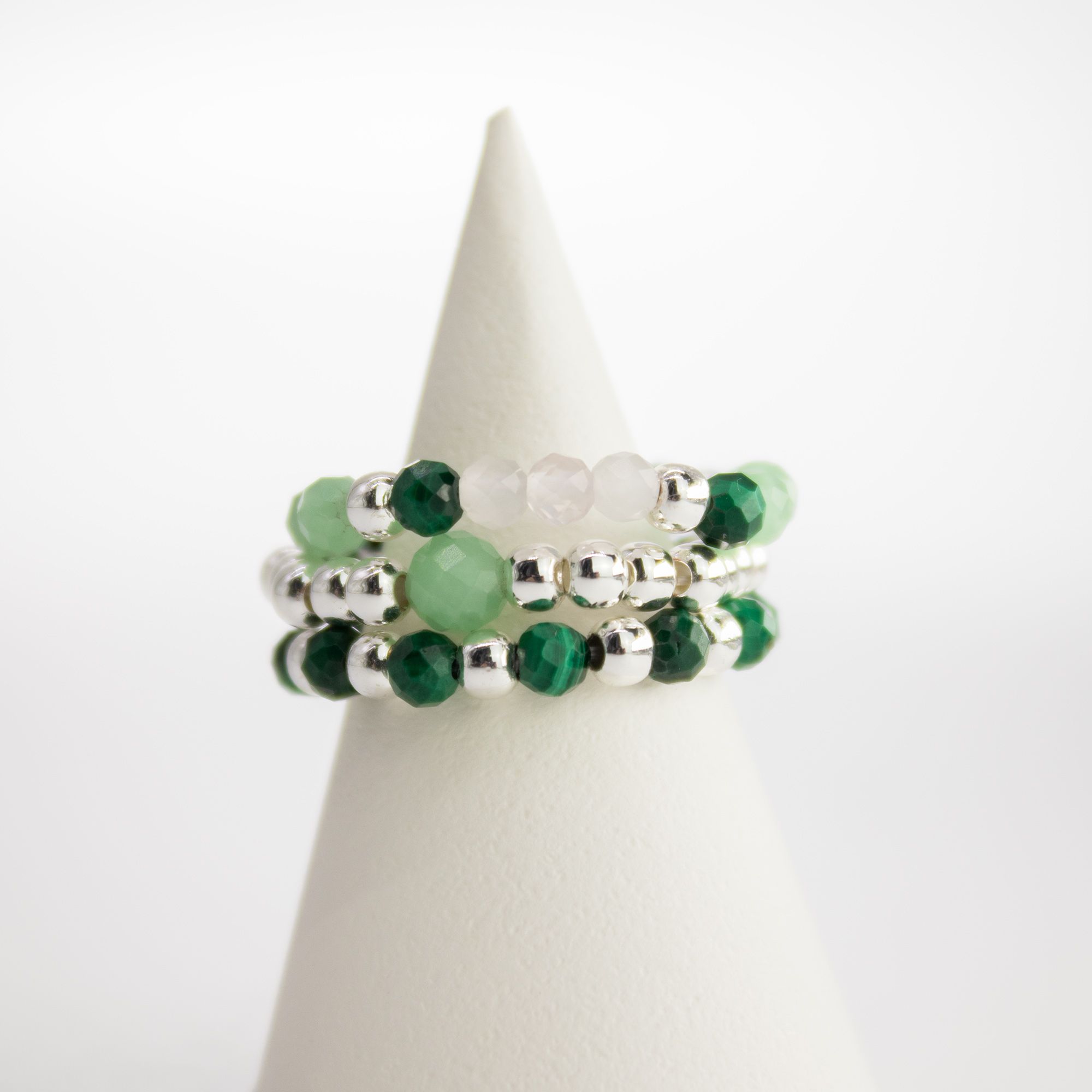 Nymph Spirit Gemstone Ring Set - Forest Spirit - Image 4
