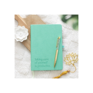 A5 Wellness Journal with Aventurine Pen
