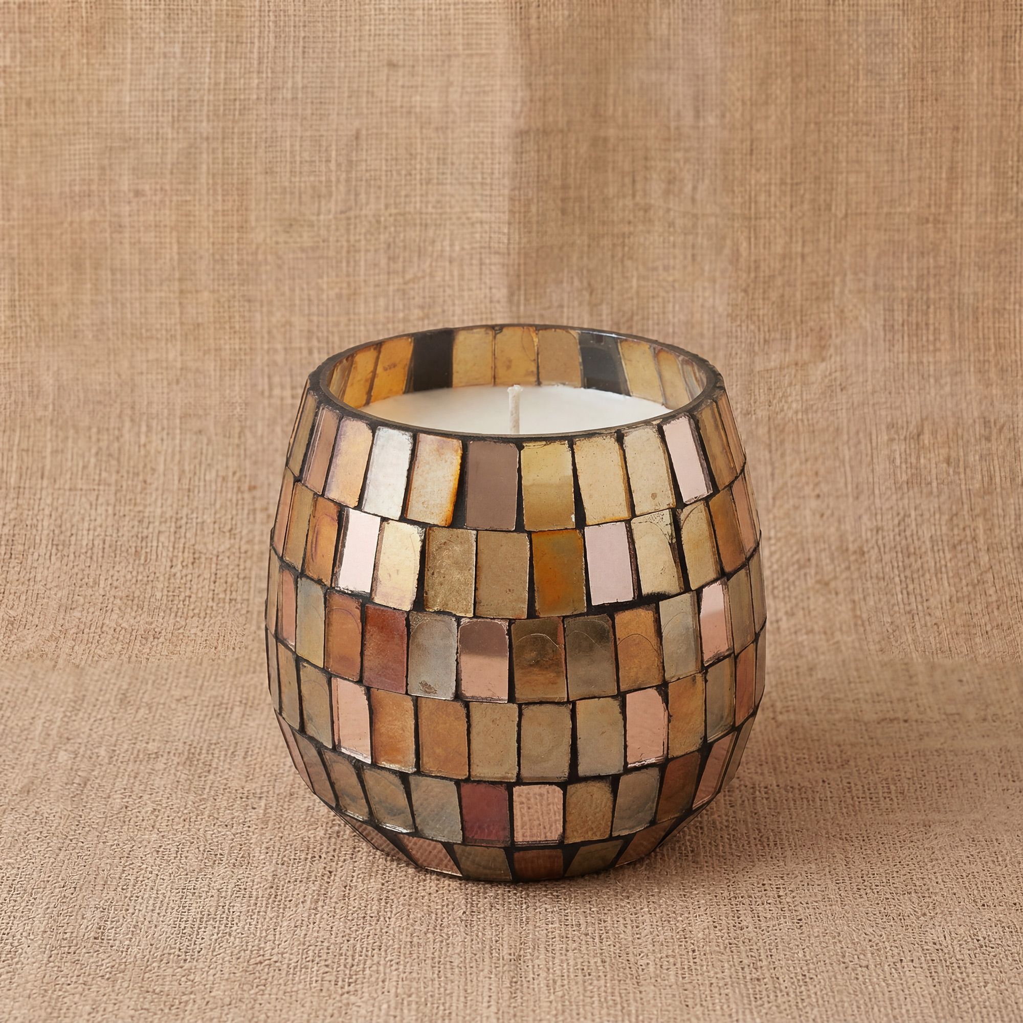 Small Glass Jar Candles - Amber Mosaic - Image 5