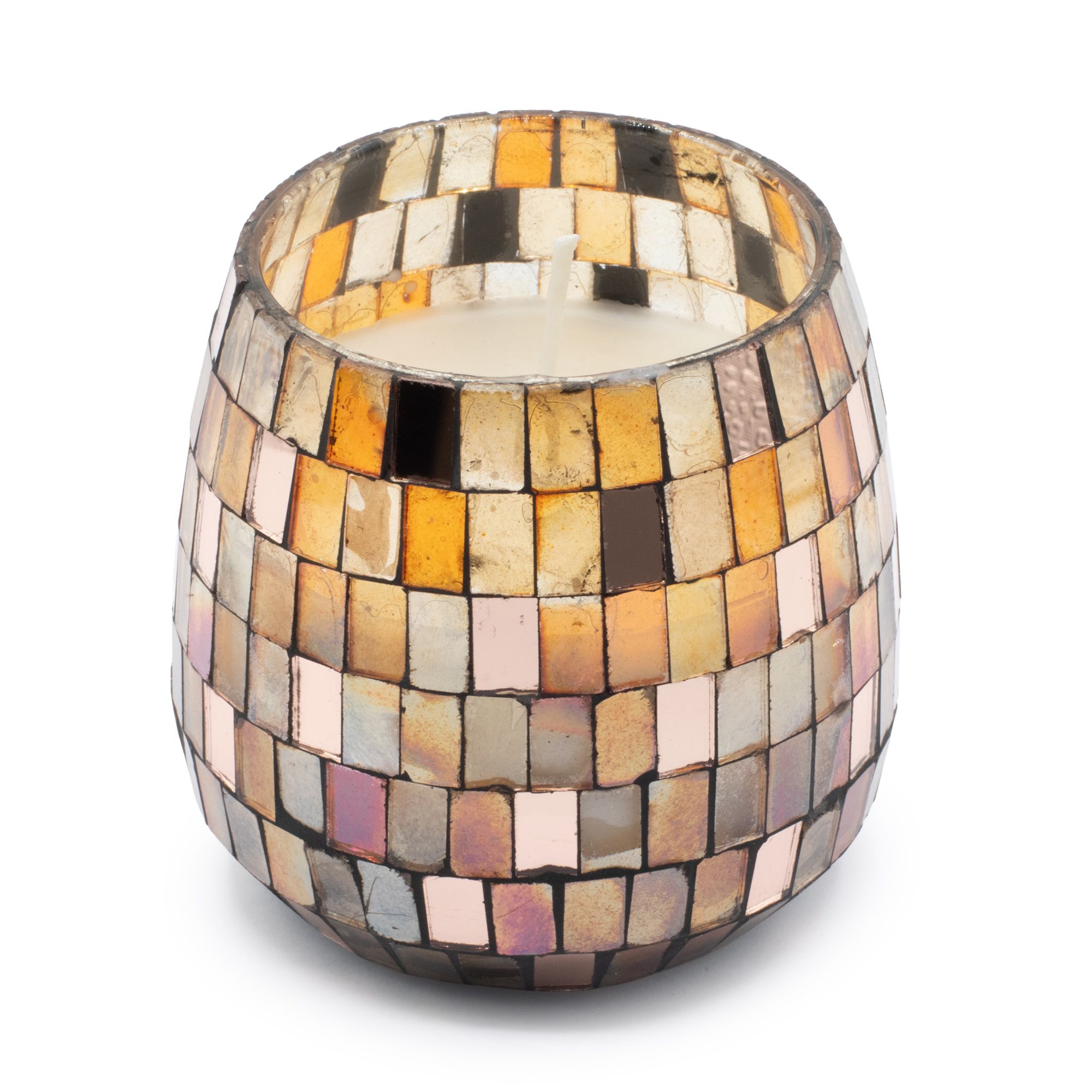 Medium Glass Jar Candles - Amber Mosaic - Image 4