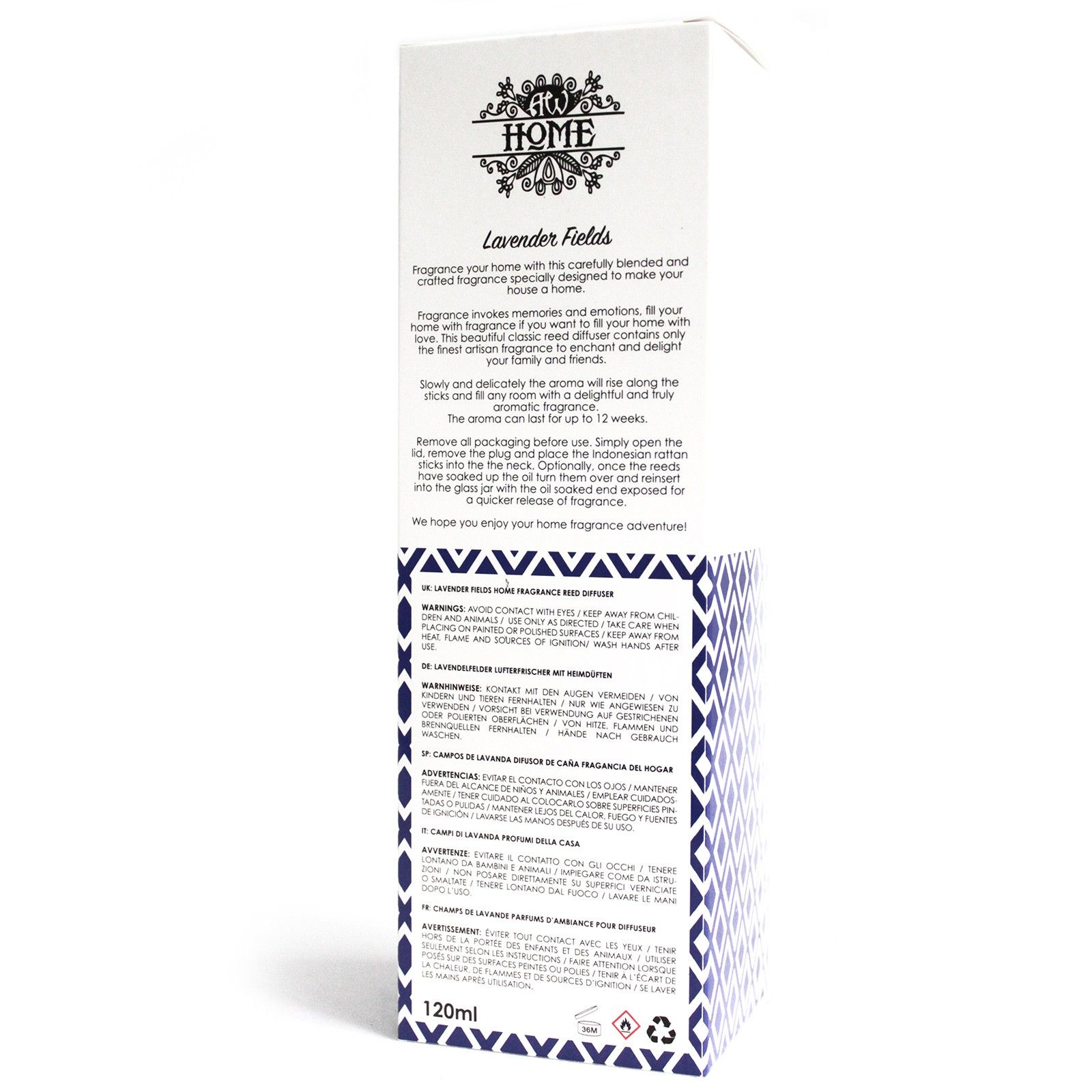 120ml Reed Diffuser - Lavender Fields - Image 4