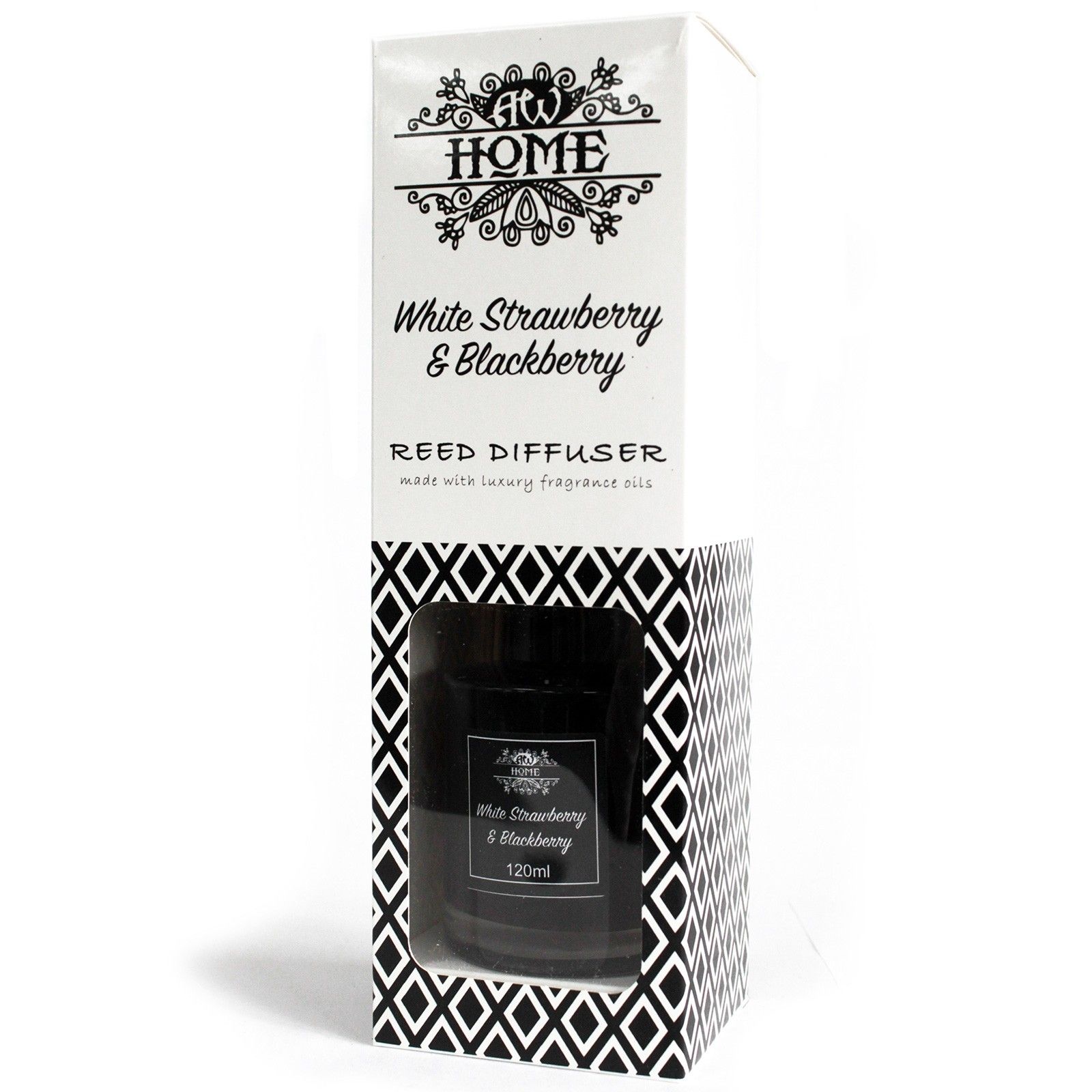 120ml Reed Diffuser - White Strawberry & Blackberry - Image 4