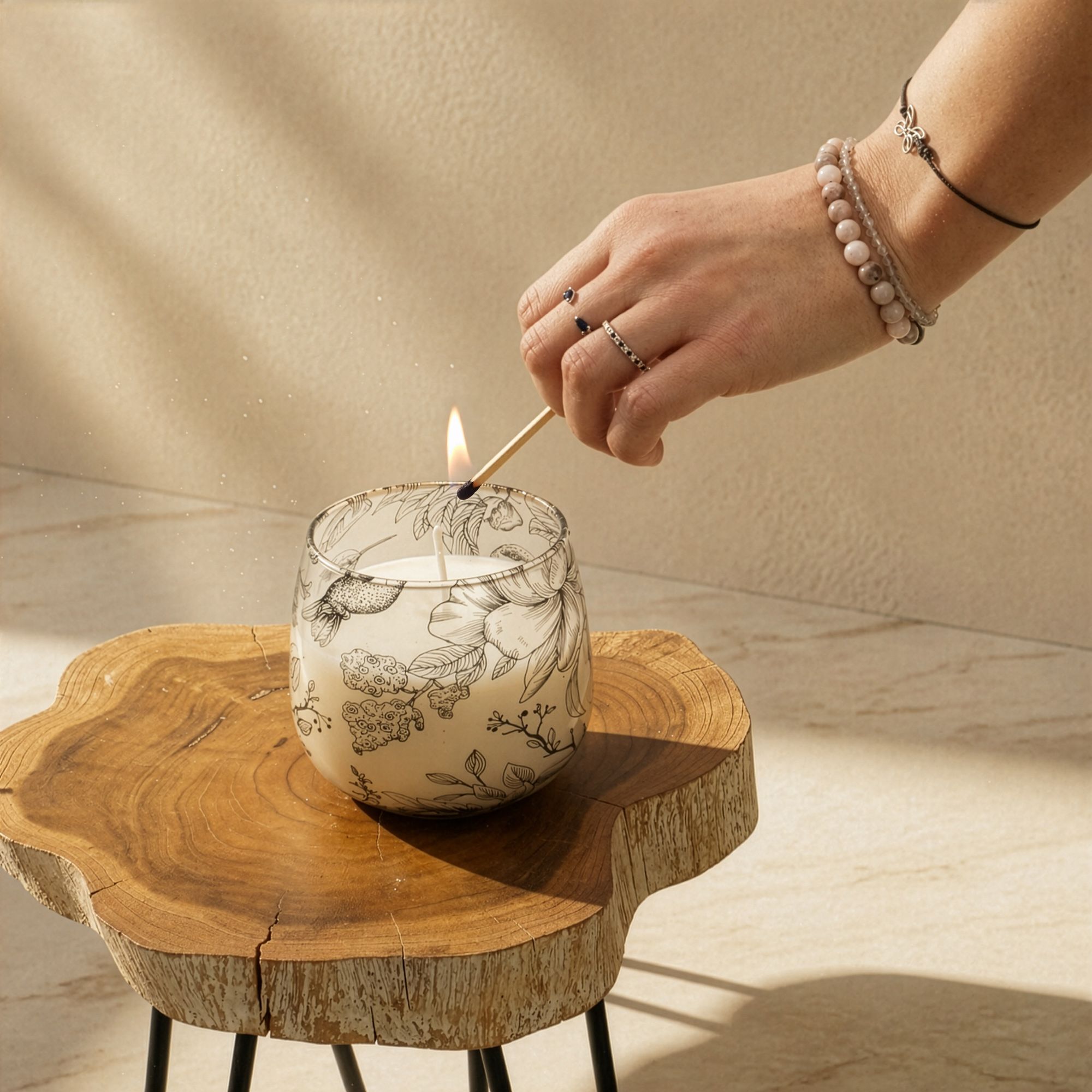 Medium Glass Jar Candles - Drawn by Flame - Image 6
