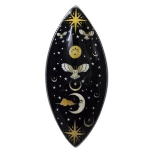 Enamel Incense Bowl - Aluminum - Enchanted Night Owl