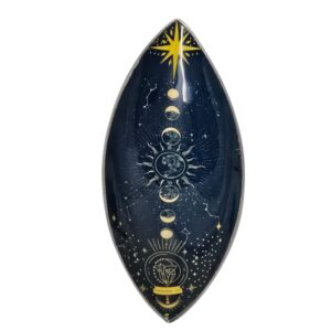 Enamel Incense Bowl - Aluminum - Zodiac Moon Phases