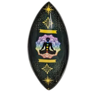 Enamelled Incense Bowl - Aluminum - Lotus Buddha Chakra