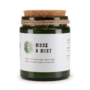 Greenman Woodwick Soy Candle - Moss & Mist