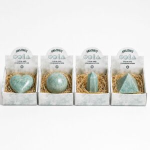 Four Gemstone Shapes - Amazonite