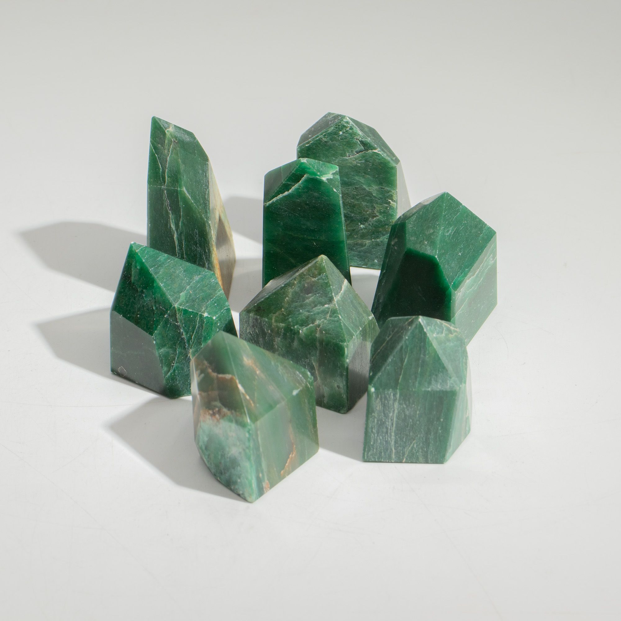 Gemstone Points approx 6cm (0.5KG) - Indian Jade (approx 8 pieces) - Image 2
