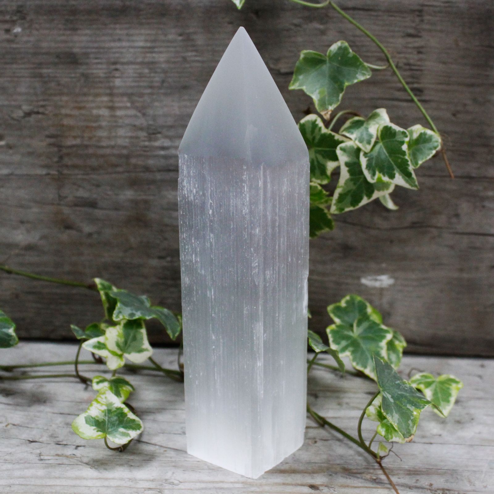 Selenite Pencil Point Tower - 20 cm - Image 3