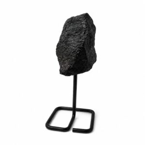 Mineral Specimen on Metal Stand - Black Tourmaline